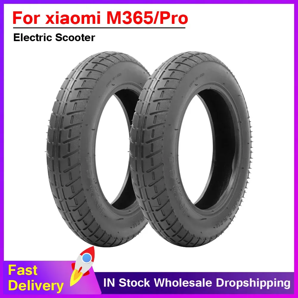 10 Inch Inflation Wheel 10*2 Tire for Xiaomi M365 PRO 1S Pro 2 Electric Scooter Reinforced Stable-proof Outer Pneumatic Tyre