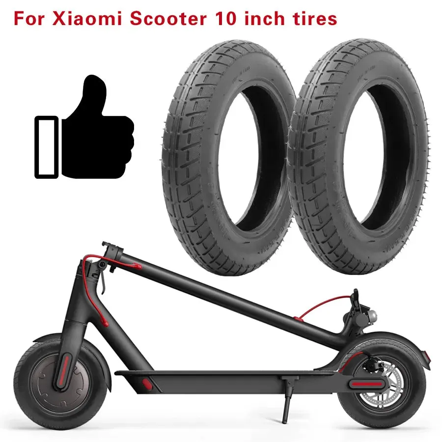 10 Inch Inflation Wheel 10*2 Tire for Xiaomi M365 PRO 1S Pro 2 Electric Scooter Reinforced Stable-proof Outer Pneumatic Tyre