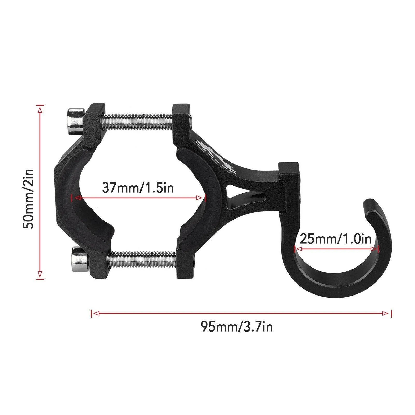 2 PCS Bicycle Universal Hook Motorcycle Hanging Bag Claw Hook Multifunctional Helmet Hook Bike Aluminum Alloy Hanger Hook Holder