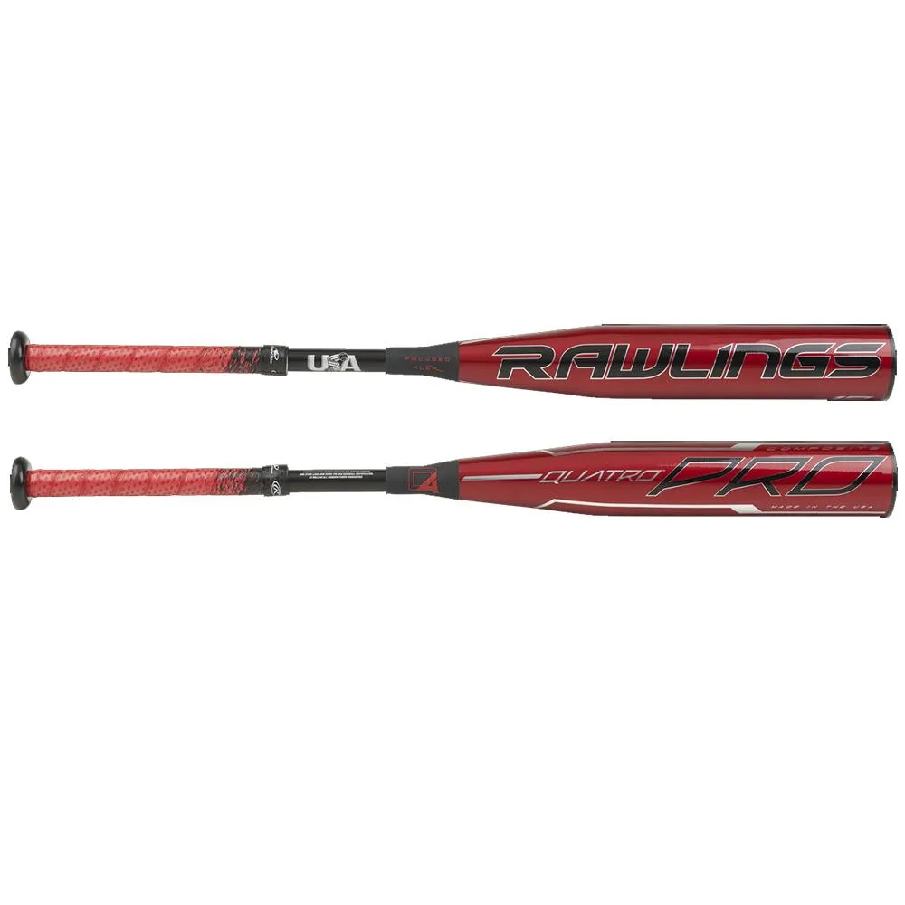 2020 Rawlings Quatro Pro USA Youth Baseball Bat -12: USZQ12