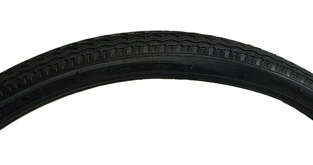 26 x 1 1/2x 1 5/8 (44 - 584) Black Zig Zag Roadster Tyre Bikes Tyres Or Tubes