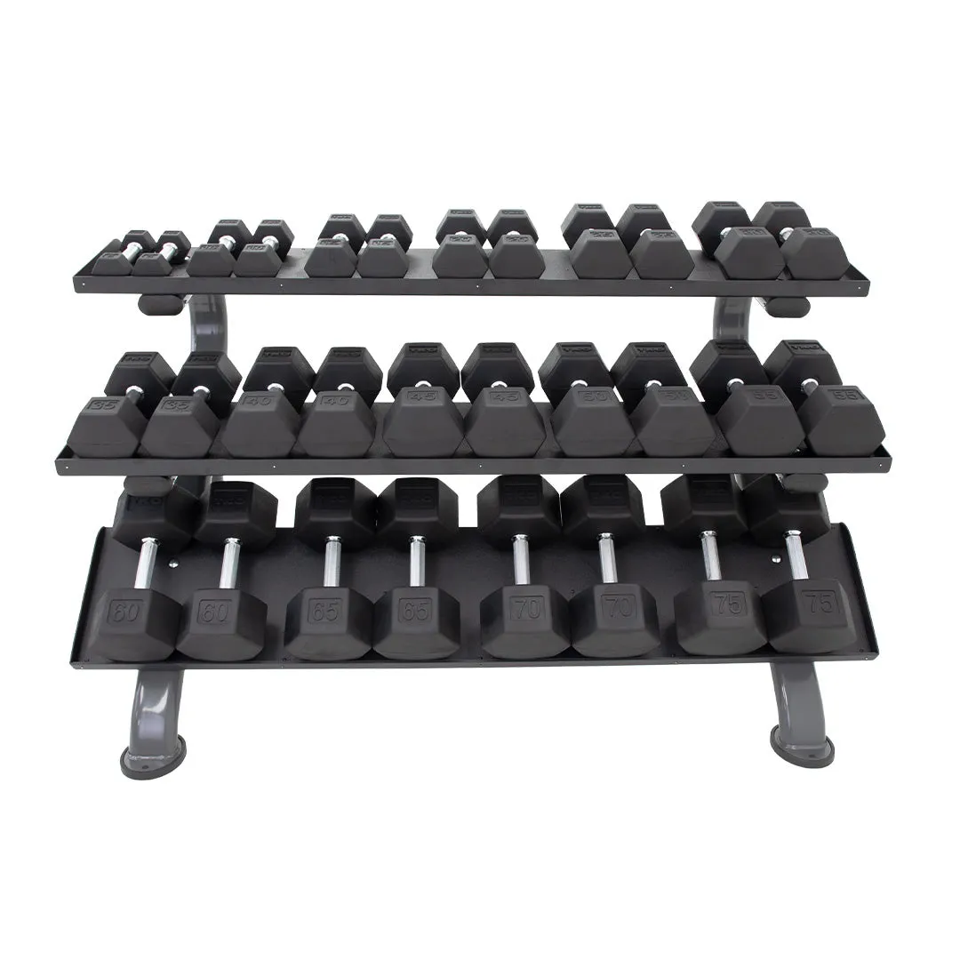 3-Tier Horizontal Dumbbell Rack