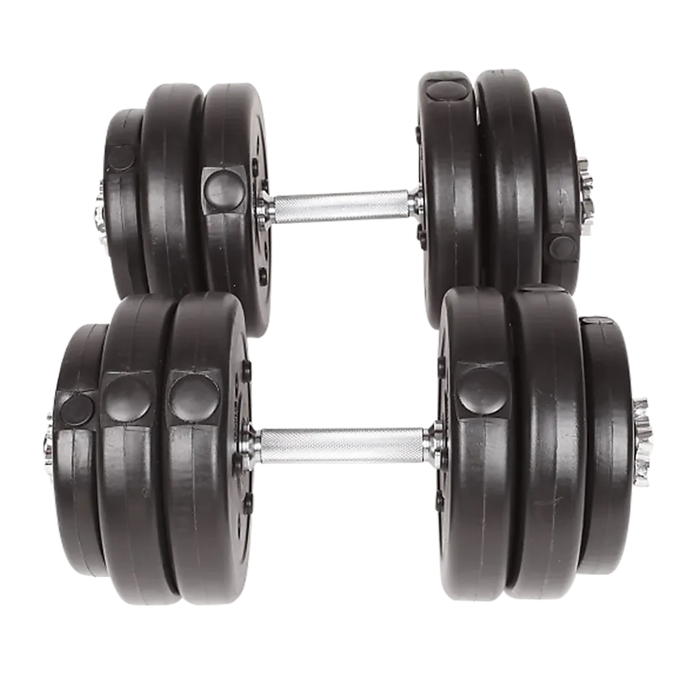 30KG Adjustable Dumbbell Set with Steel Bars & Collars