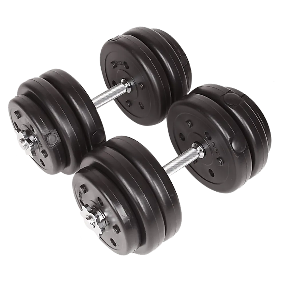 30KG Adjustable Dumbbell Set with Steel Bars & Collars