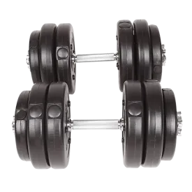 30KG Adjustable Dumbbell Set with Steel Bars & Collars