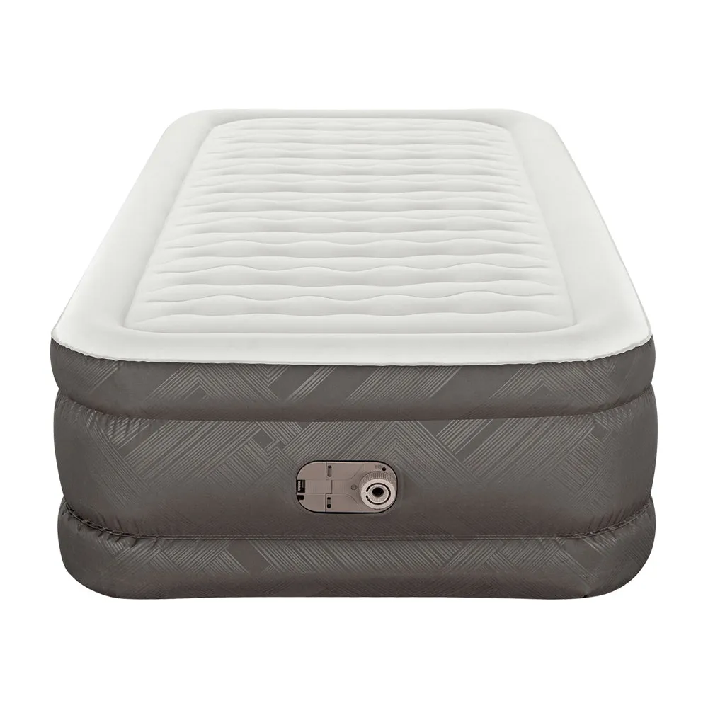 46 CM Thickness Fortech™ Air Bed Inflatable Mattress with Built in Pump - Single Size