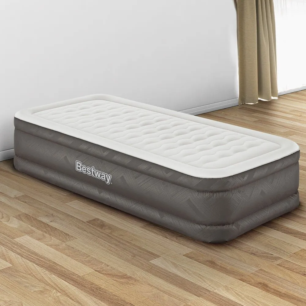 46 CM Thickness Fortech™ Air Bed Inflatable Mattress with Built in Pump - Single Size