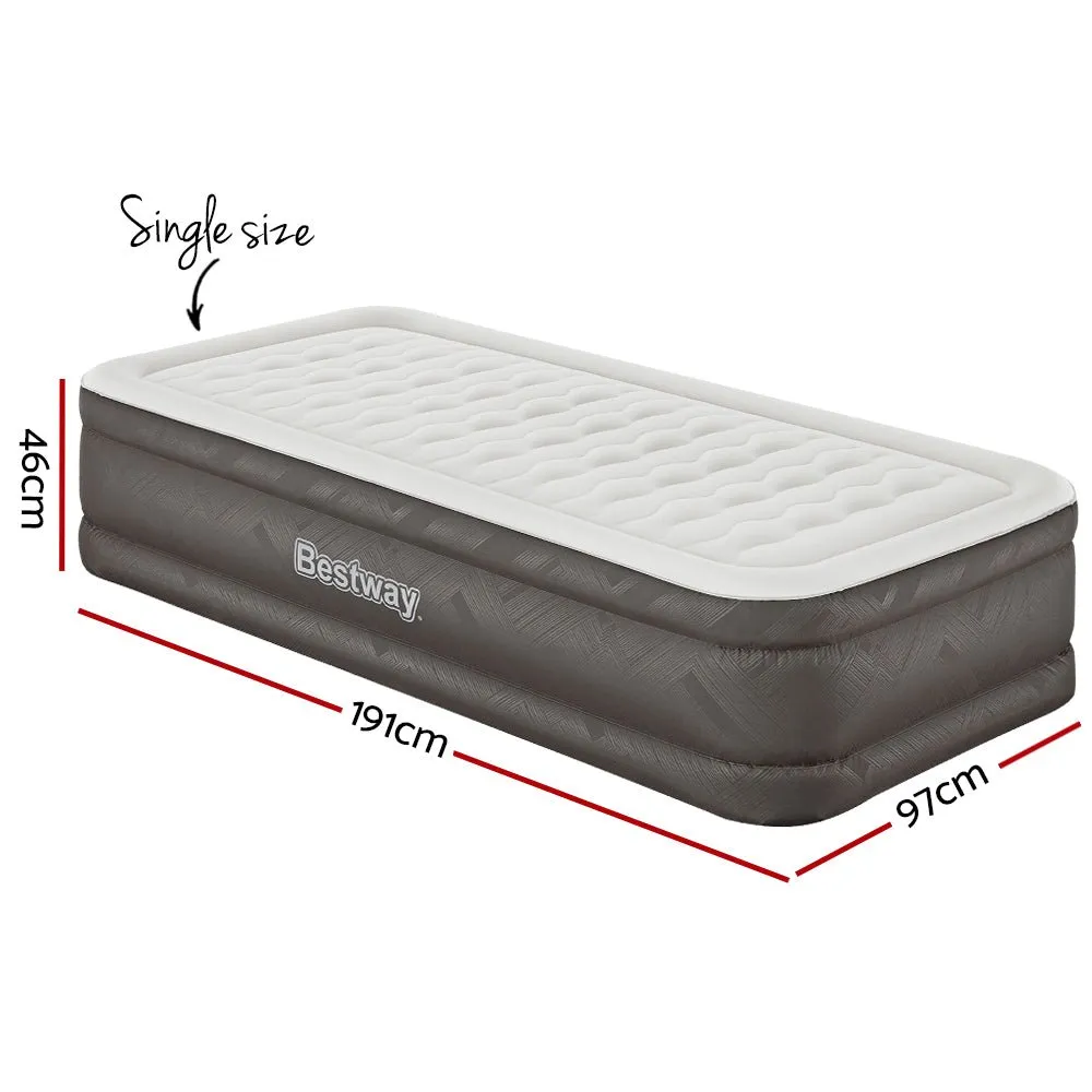 46 CM Thickness Fortech™ Air Bed Inflatable Mattress with Built in Pump - Single Size