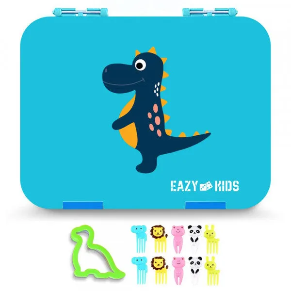 6 & 4  Convertible Bento Lunch Box - Dino Blue