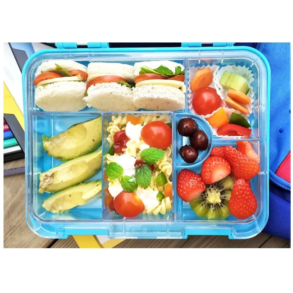 6 & 4  Convertible Bento Lunch Box - Dino Blue