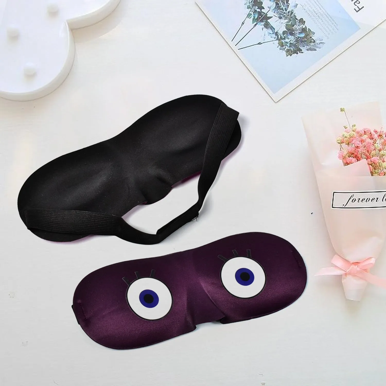 7359 SUPER SOFT SLEEPING MASK BLIND FOLD FOR COMFORTABLE SLEEP TRAVELLING SLEEP MASK HEAVY COMFORTABLE MATERIAL EYE MASK