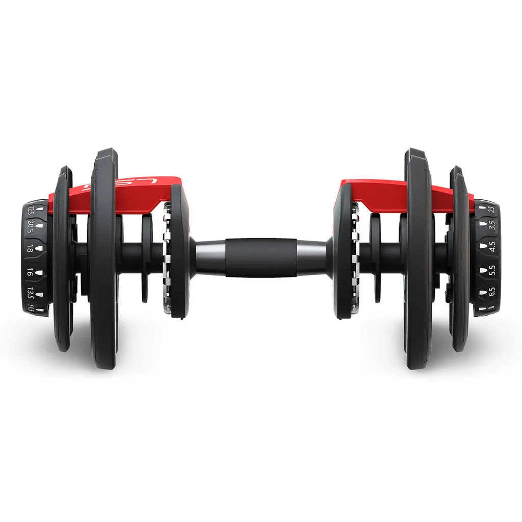 Adjustable Dumbbells 2.5-24kg with Stand, Smart Lock