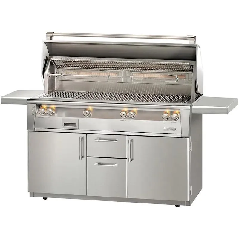 Alfresco ALXE 56" FS LP All Grill With Sear Zone And Rotisserie