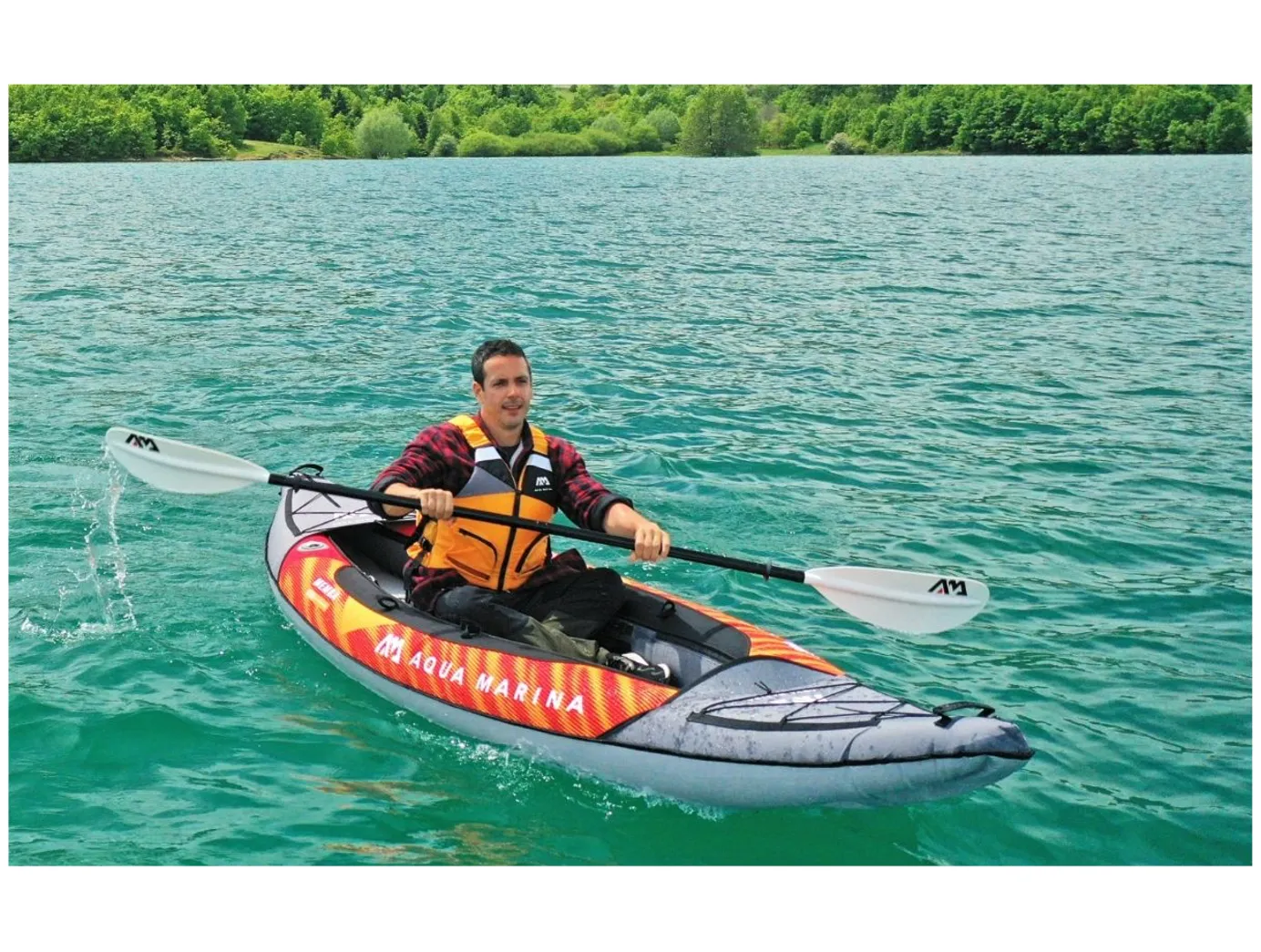 Aqua Marina Memba-330 1 Person Touring Kayak w/ Paddle