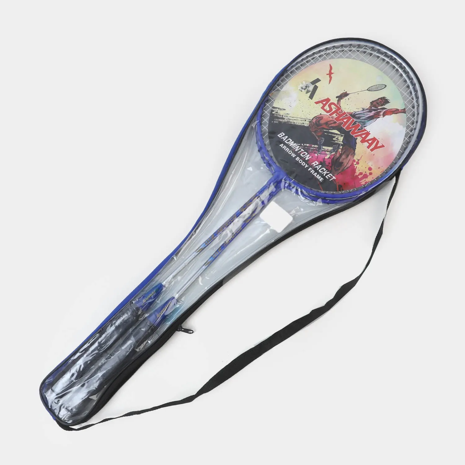 Arrow Body Frame Badminton Racket With Carrying Bag