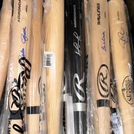 Autographed MLB Baseball Bat Gold Mystery Box