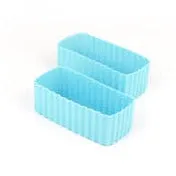 Bento Cups Rectangle - Light Blue