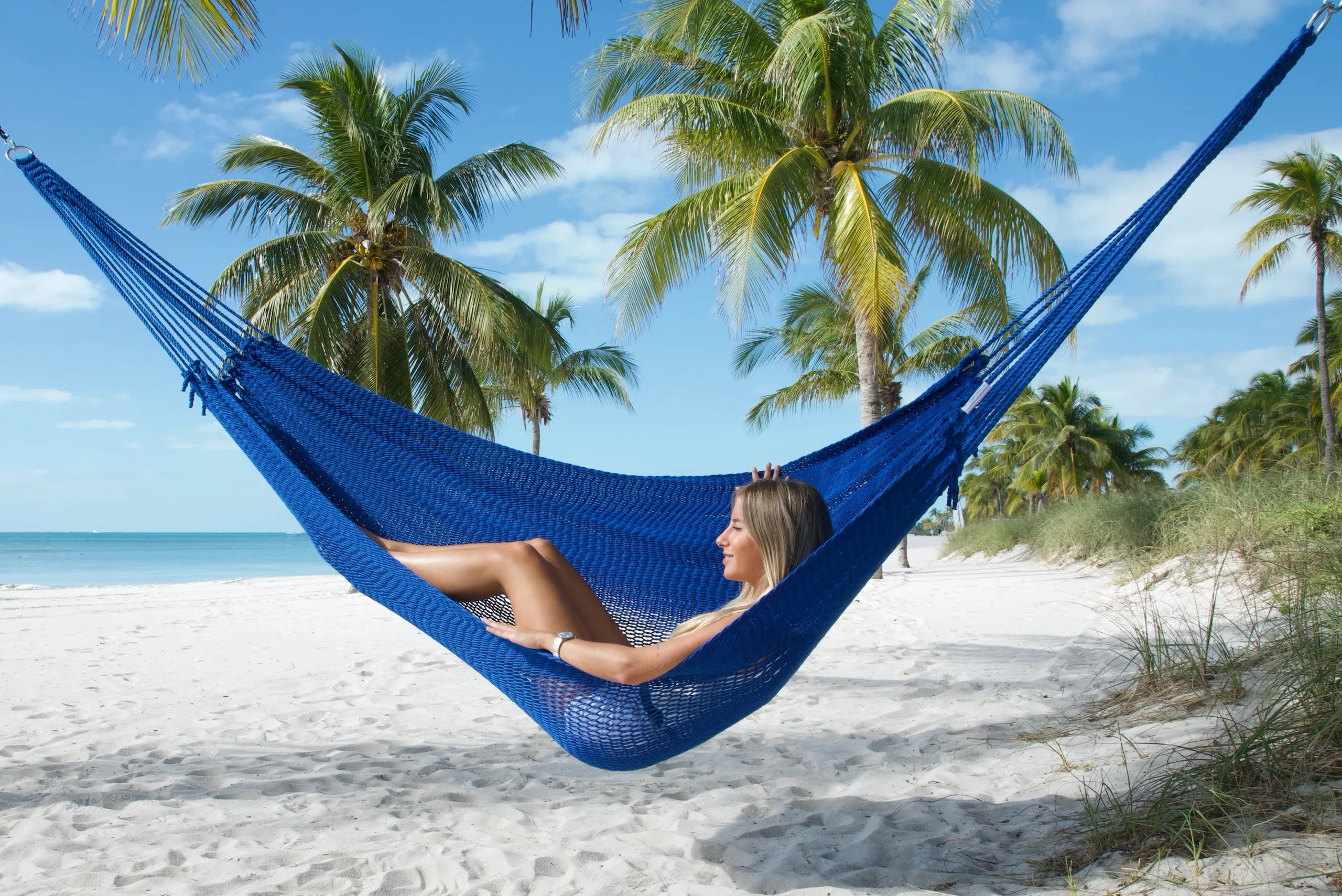 Caribbean Mayan Hammock - Dark Blue