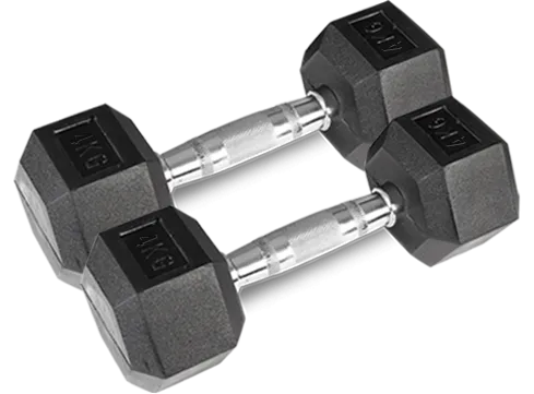 CORTEX Hex Dumbbell 56kg Set with Stand (4, 6, 8, 10kg Pairs)