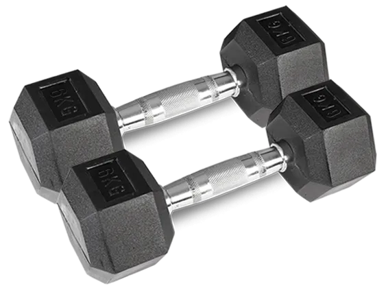 CORTEX Hex Dumbbell 56kg Set with Stand (4, 6, 8, 10kg Pairs)