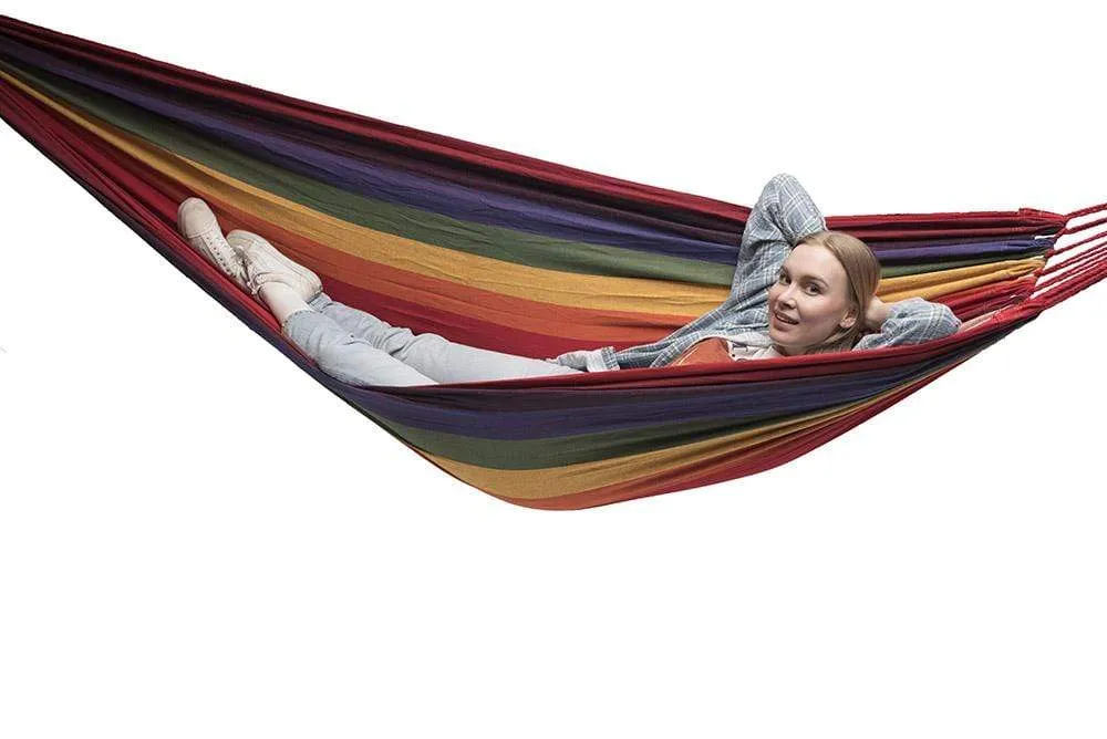 Deluxe Brazilian Double Hammock with Universal Stand