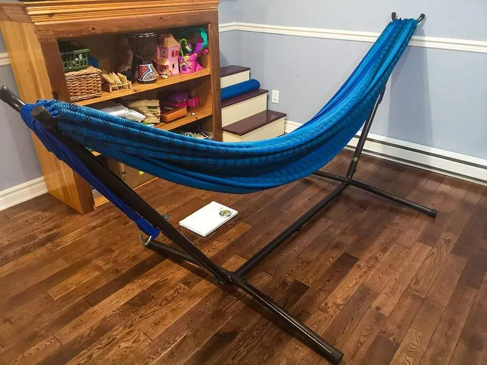 Deluxe Brazilian Double Hammock with Universal Stand