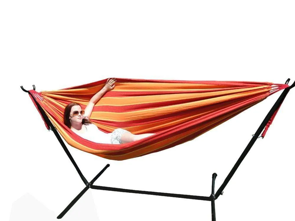 Deluxe Brazilian Double Hammock with Universal Stand