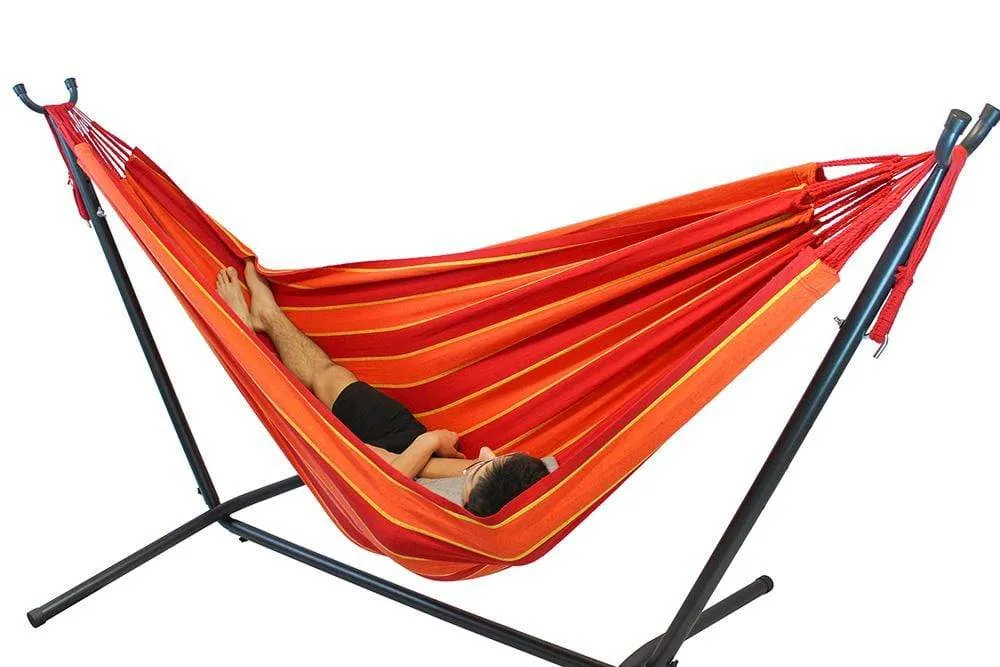 Deluxe Brazilian Double Hammock with Universal Stand