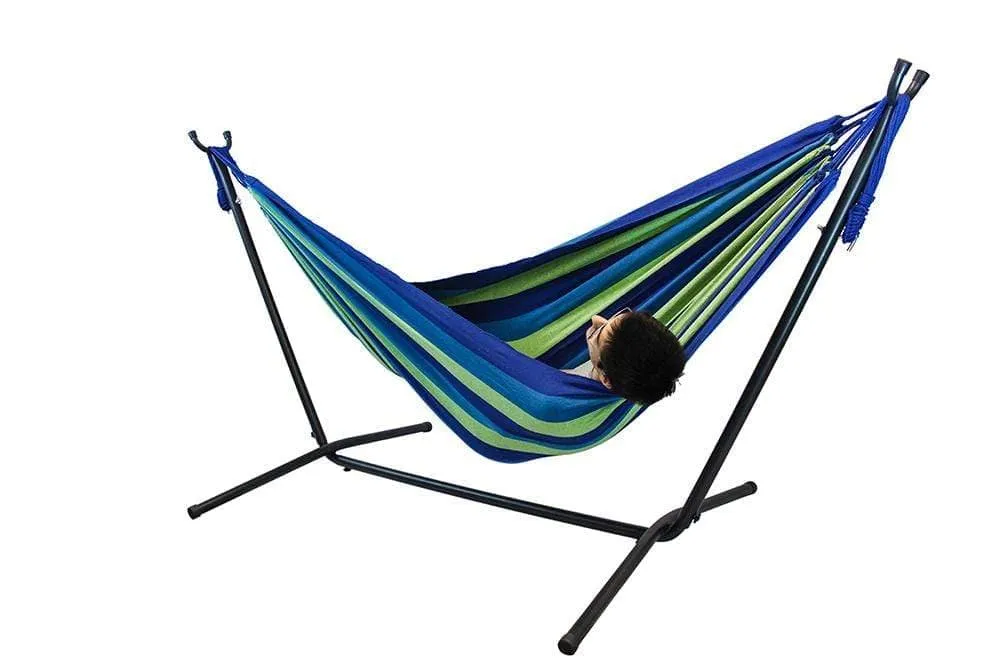 Deluxe Brazilian Double Hammock with Universal Stand