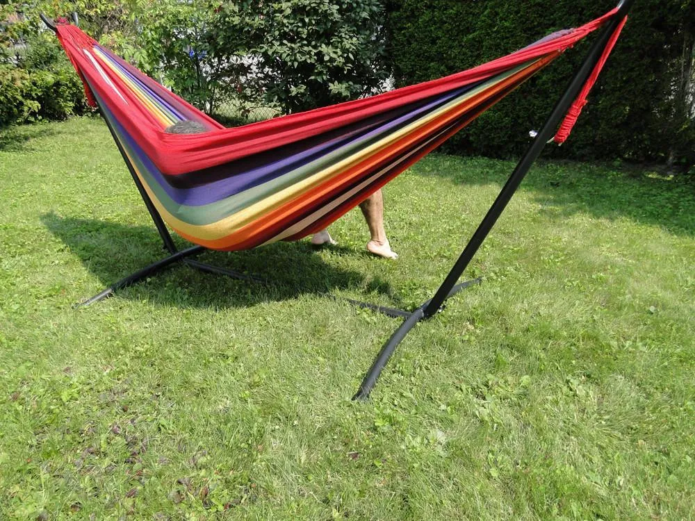 Deluxe Brazilian Double Hammock with Universal Stand