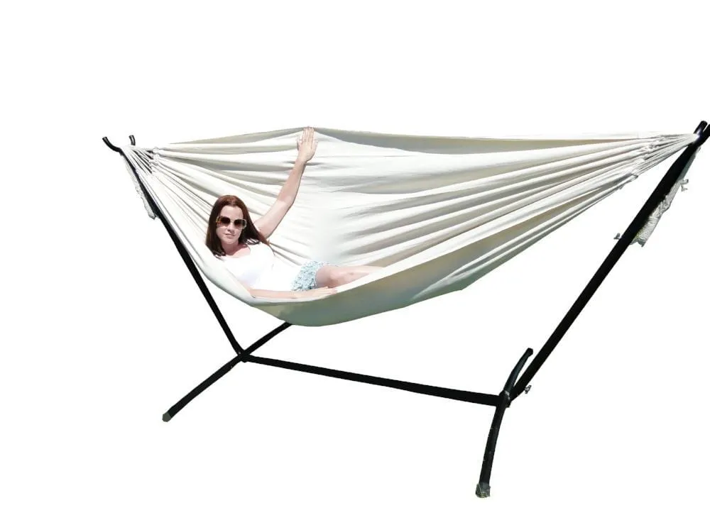 Deluxe Brazilian Double Hammock with Universal Stand