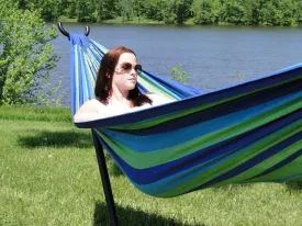 Deluxe Brazilian Double Hammock with Universal Stand