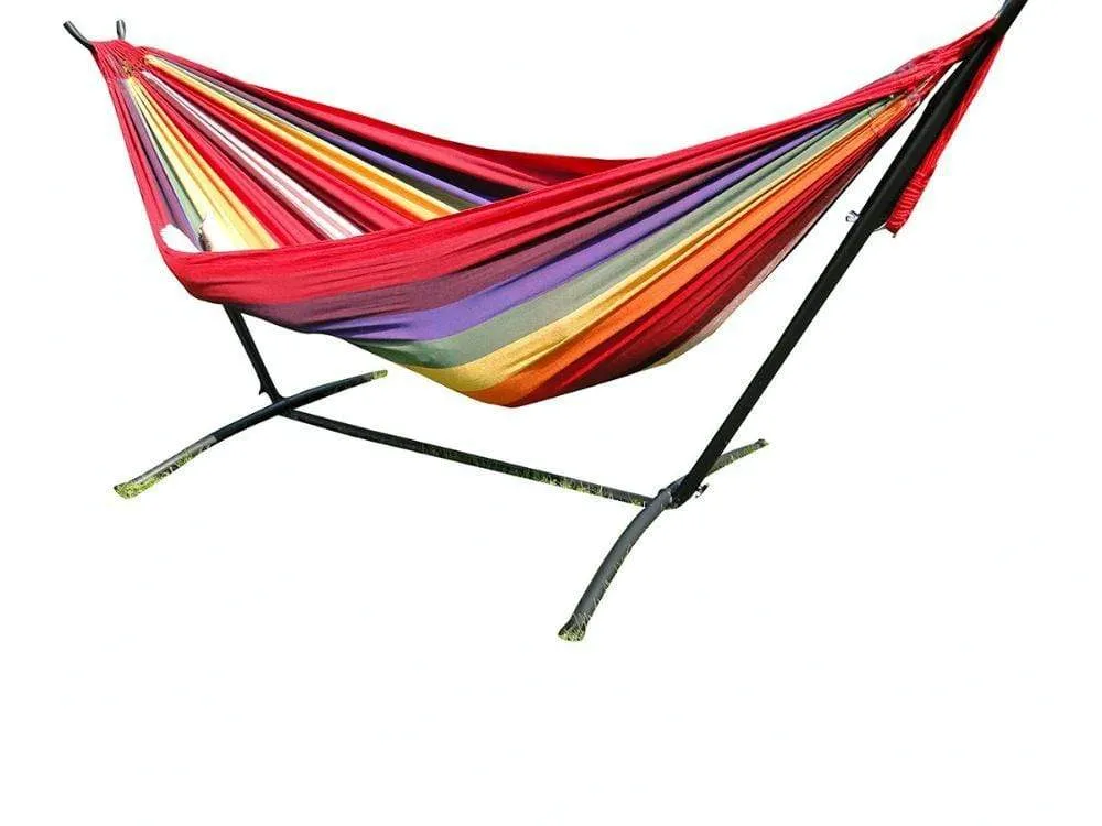 Deluxe Brazilian Double Hammock with Universal Stand