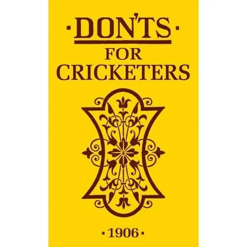 Don'ts For Cricketers