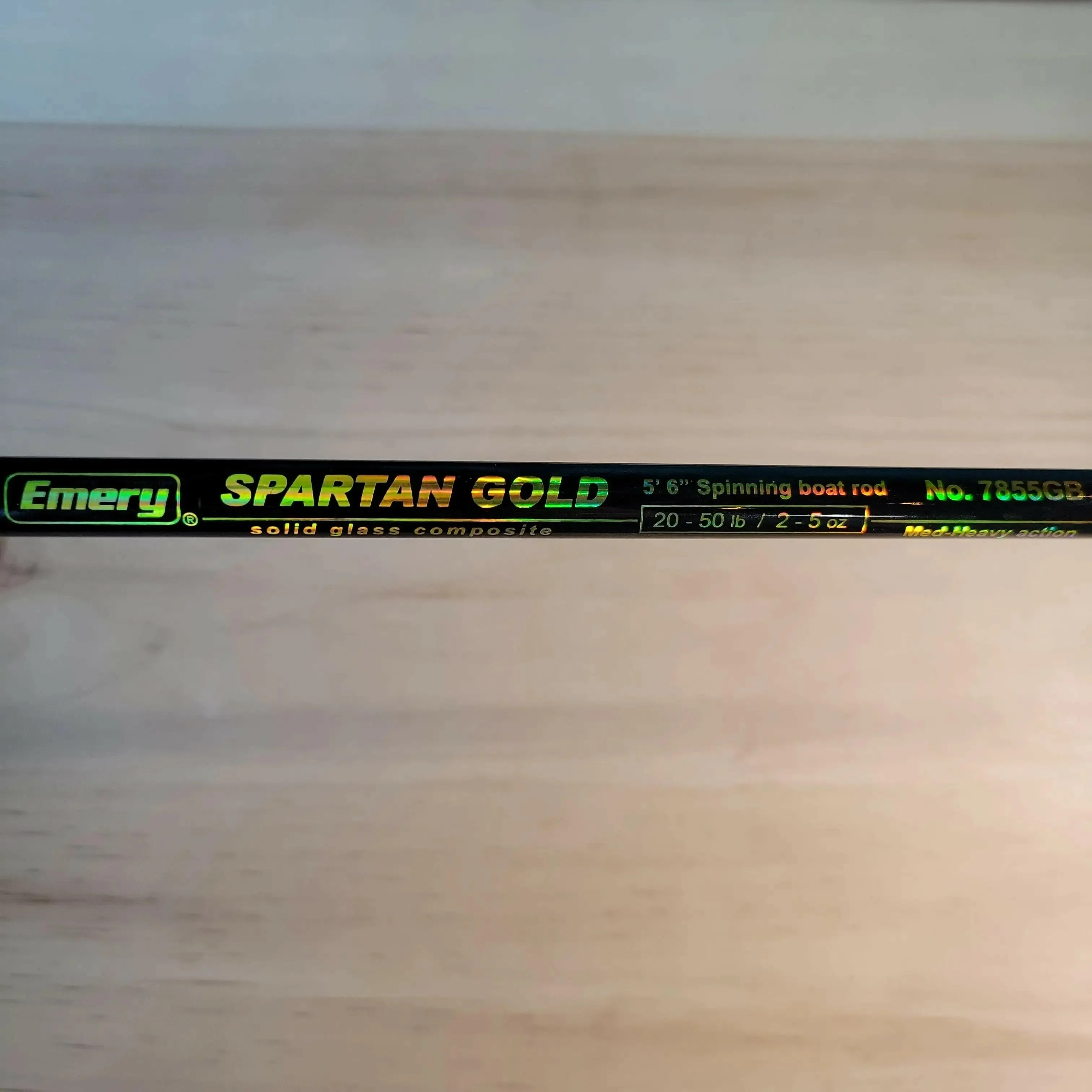 Emery Spartan Gold 5'6" Spinning Boat Rod/Reel Combo 20-50lb