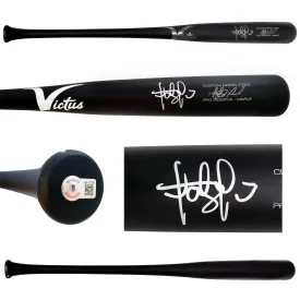 Fernando Tatis Jr. Autographed Matte Black Victus Player Model Bat San Diego Padres (Marks) Beckett BAS Stock #205850