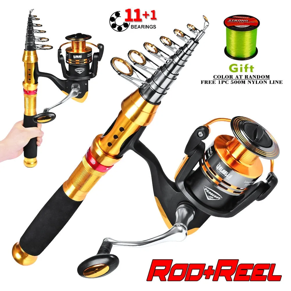 Fishing Rod And Reel Combo Set