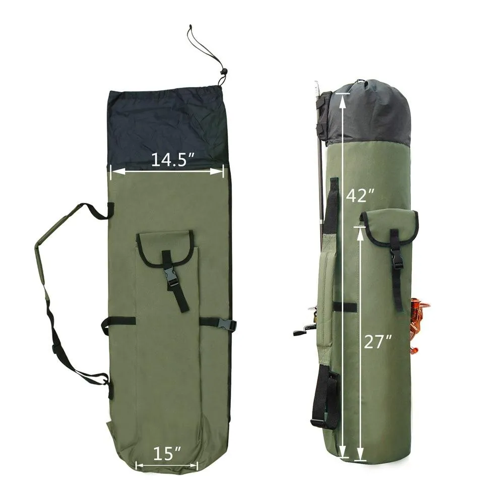 Fishing Tackle Rod Holder Backpack