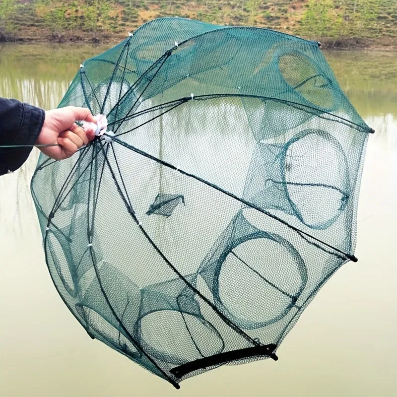 Foldable Hexagonal Umbrella Fishing Net Easy Catch Minnow Crayfish