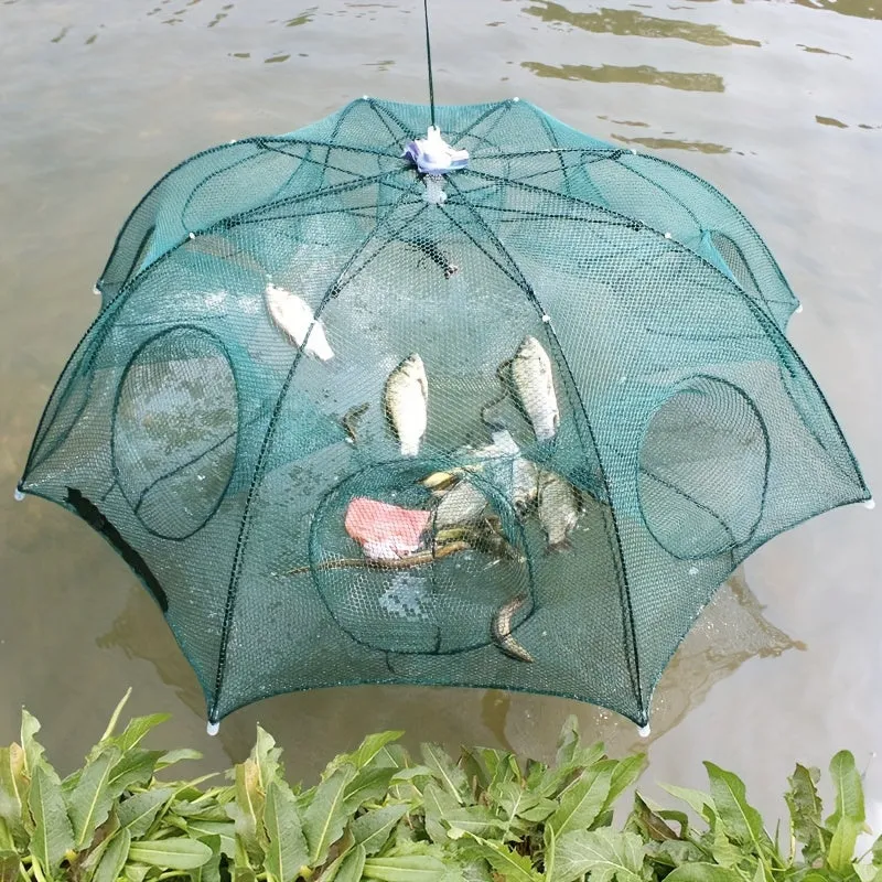 Foldable Hexagonal Umbrella Fishing Net Easy Catch Minnow Crayfish