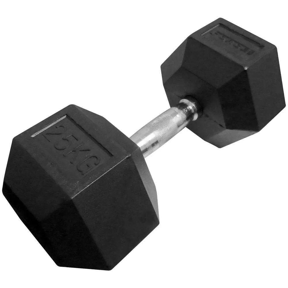 Force USA Rubber Hex Dumbbells- ALL SIZES (Sold individually)