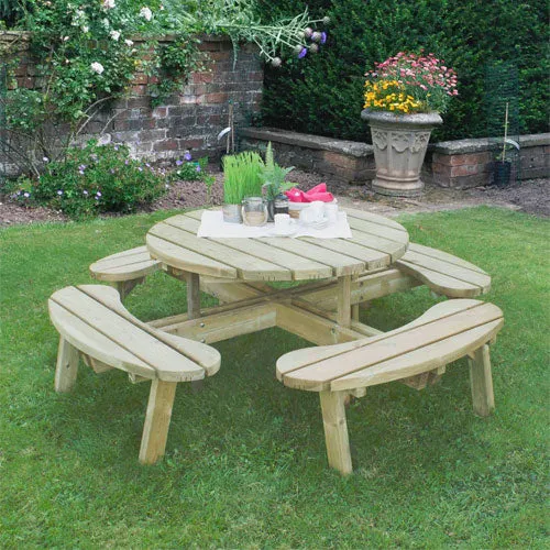 Forest Garden Circular Picnic Table