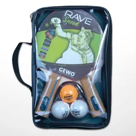 GEWO Rave Speed Pre-Table Tennis Racket Set