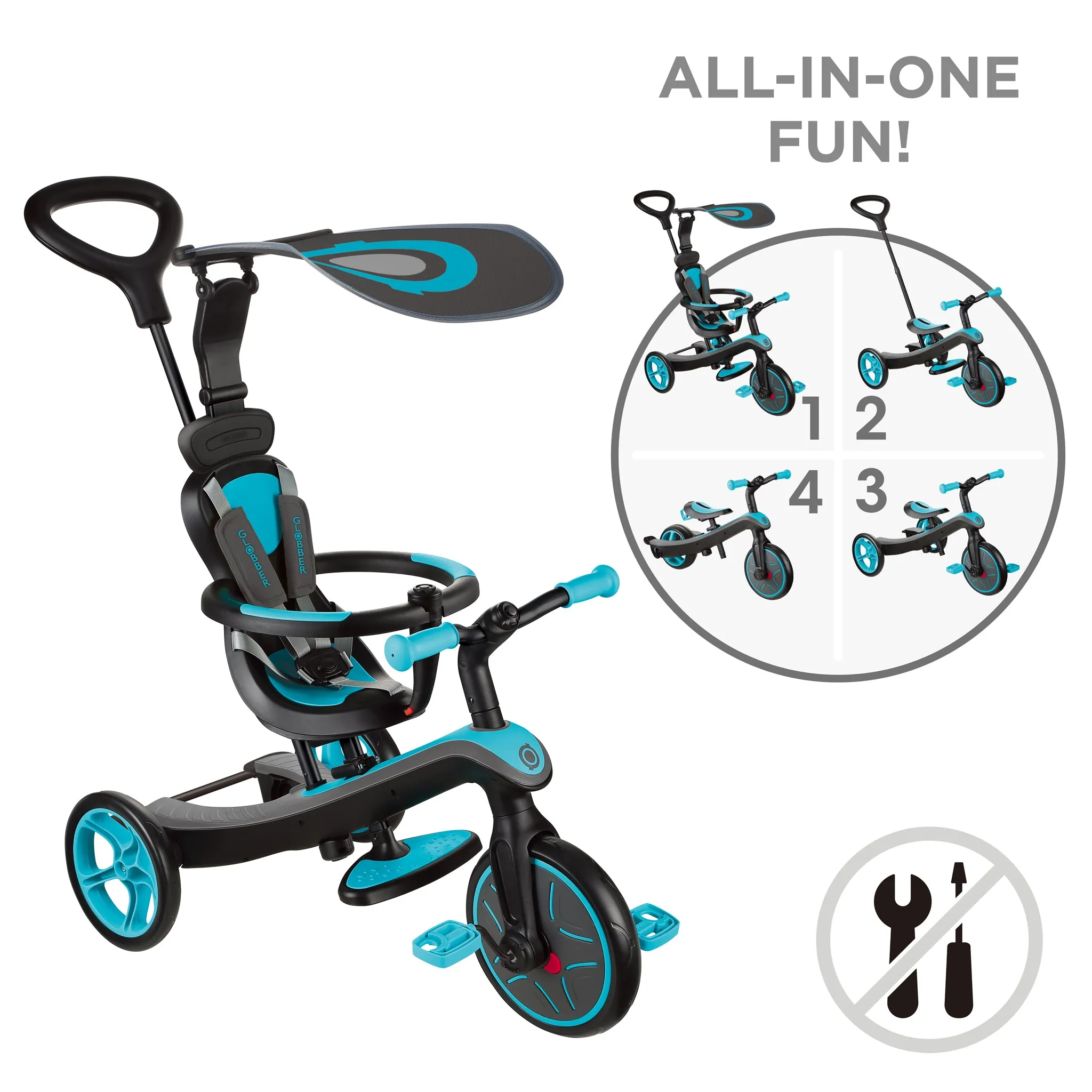 Globber Explorer Trike 4 in 1