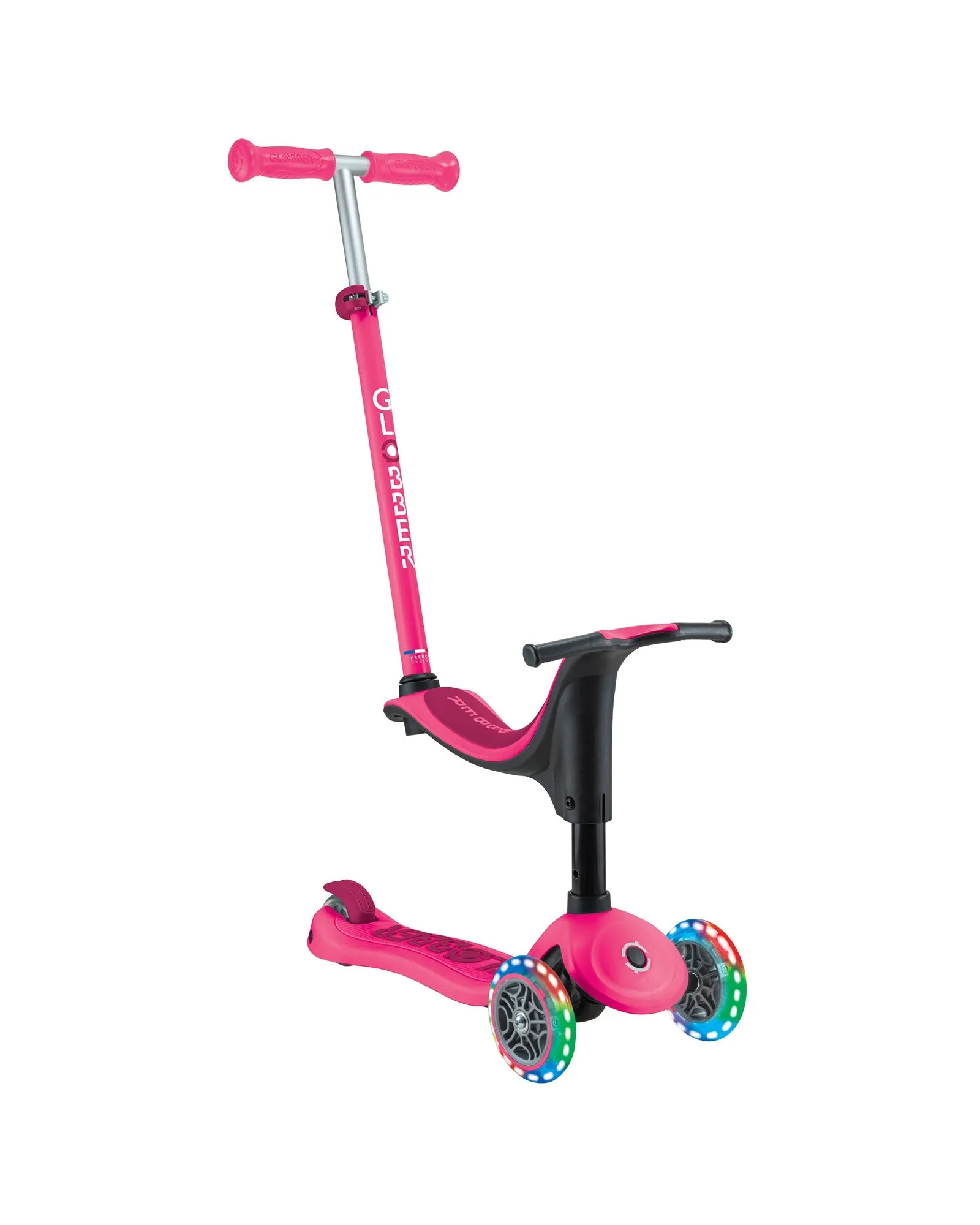 Globber Go Up Sporty Lights V2 Dark Pink