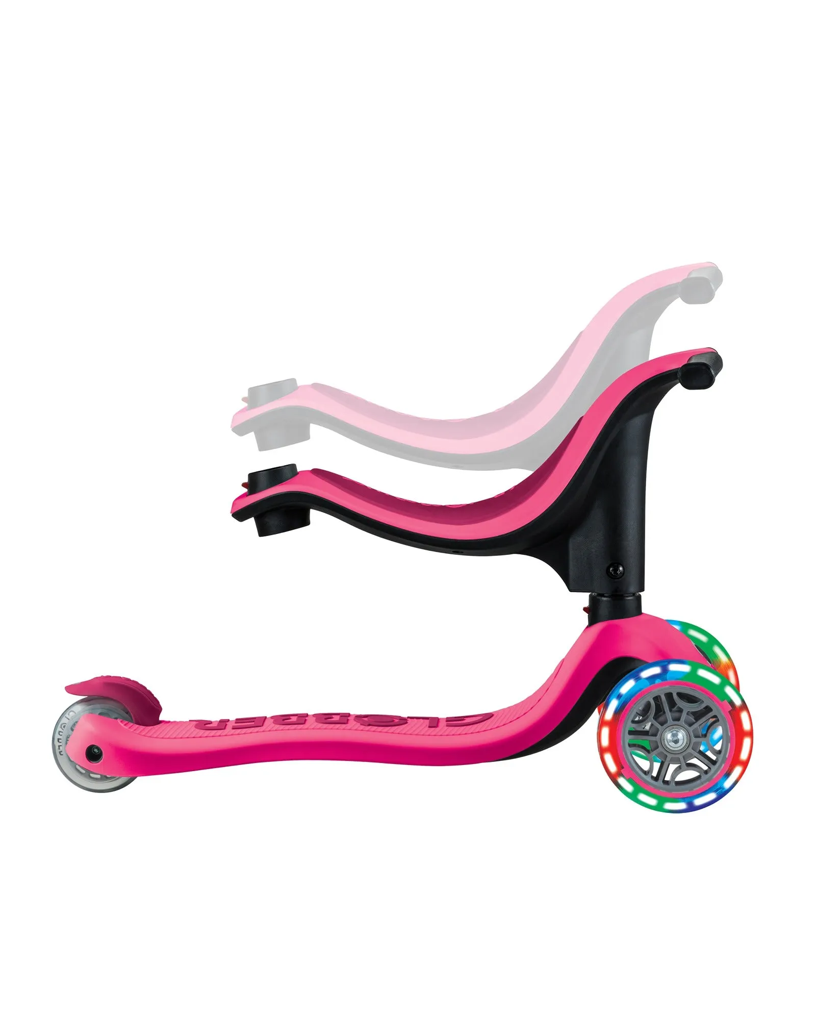 Globber Go Up Sporty Lights V2 Dark Pink