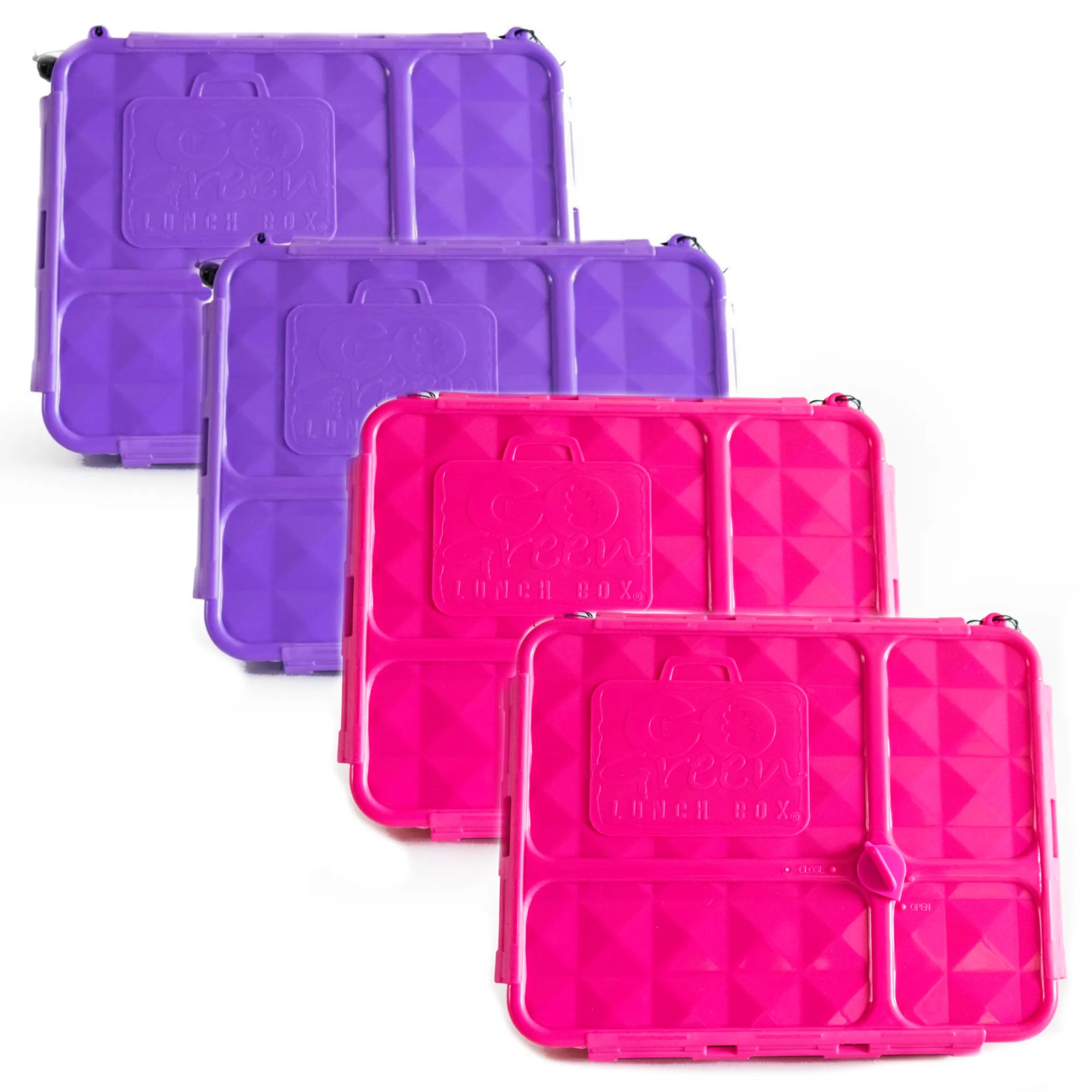 Go Green Lunch Box Bundle - Pink & Purple MEDIUM