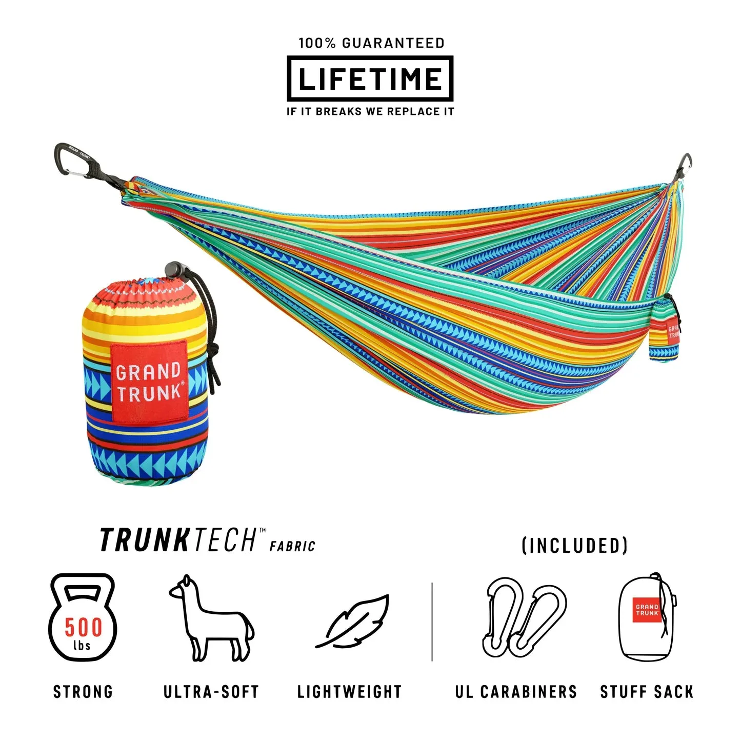 Grand Trunk TrunkTech Double Hammock Printed