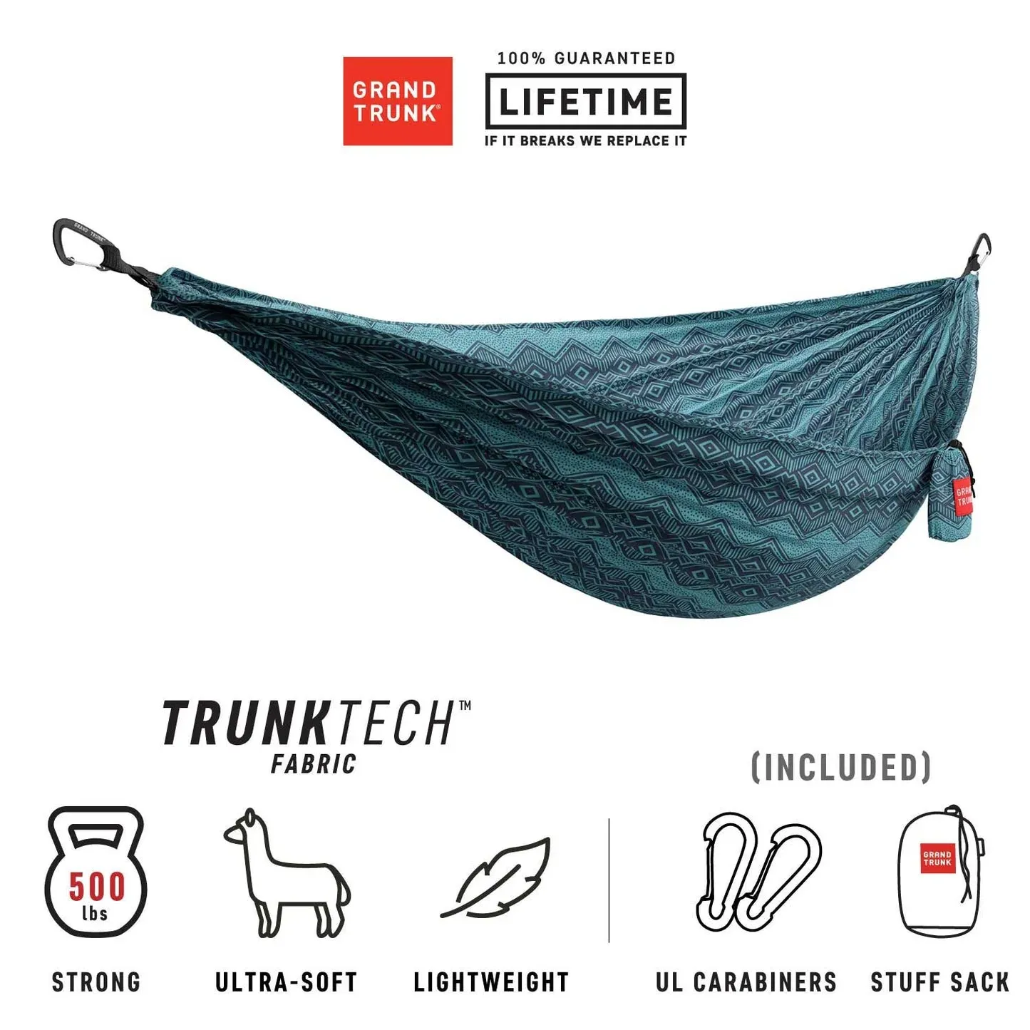 Grand Trunk TrunkTech Double Hammock Printed