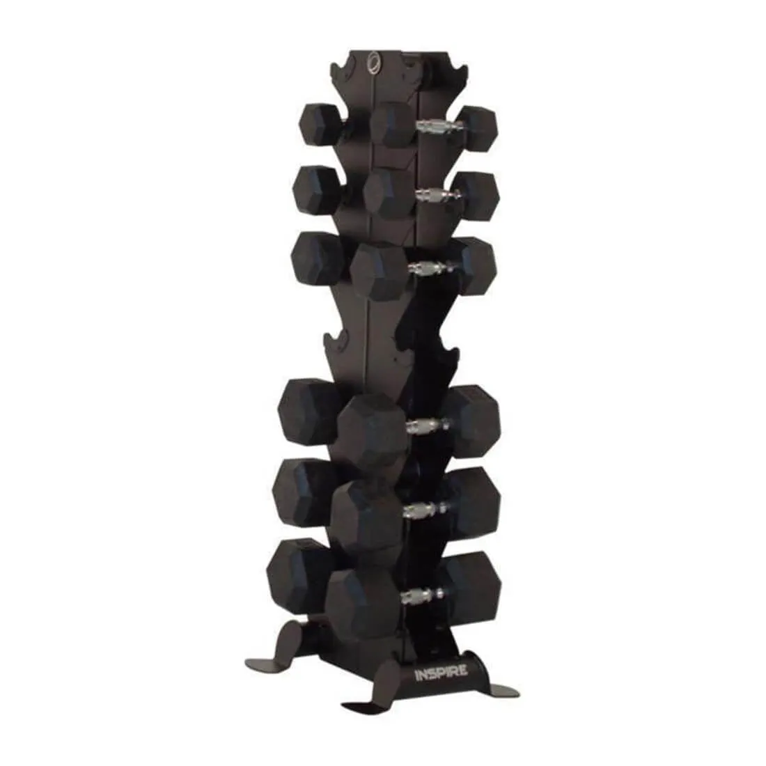 Hex Rubber Dumbbells (2.5kg to 20kg) Set